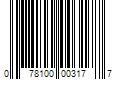 Barcode Image for UPC code 078100003177