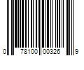 Barcode Image for UPC code 078100003269