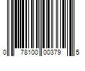 Barcode Image for UPC code 078100003795