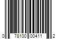 Barcode Image for UPC code 078100004112