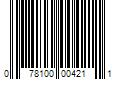 Barcode Image for UPC code 078100004211