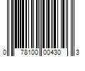 Barcode Image for UPC code 078100004303