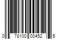 Barcode Image for UPC code 078100004525