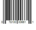 Barcode Image for UPC code 078100006611