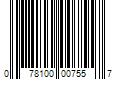 Barcode Image for UPC code 078100007557