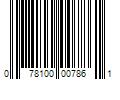 Barcode Image for UPC code 078100007861