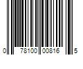 Barcode Image for UPC code 078100008165