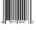 Barcode Image for UPC code 078111000073