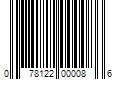 Barcode Image for UPC code 078122000086