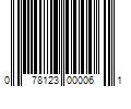 Barcode Image for UPC code 078123000061