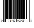 Barcode Image for UPC code 078150000058