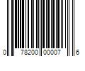 Barcode Image for UPC code 078200000076