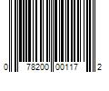 Barcode Image for UPC code 078200001172