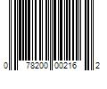 Barcode Image for UPC code 078200002162