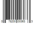 Barcode Image for UPC code 078200003633