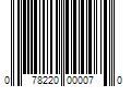 Barcode Image for UPC code 078220000070