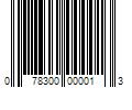 Barcode Image for UPC code 078300000013