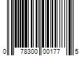 Barcode Image for UPC code 078300001775