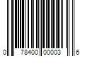 Barcode Image for UPC code 078400000036