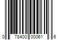 Barcode Image for UPC code 078400000616