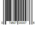 Barcode Image for UPC code 078507000076