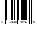 Barcode Image for UPC code 078600000263