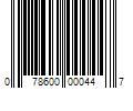 Barcode Image for UPC code 078600000447