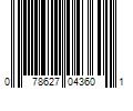 Barcode Image for UPC code 078627043601