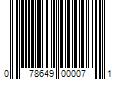 Barcode Image for UPC code 078649000071