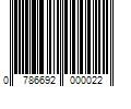 Barcode Image for UPC code 0786692000022