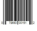 Barcode Image for UPC code 078693001512