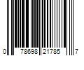 Barcode Image for UPC code 078698217857