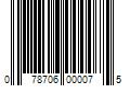 Barcode Image for UPC code 078706000075