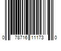 Barcode Image for UPC code 078716111730