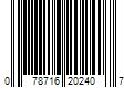 Barcode Image for UPC code 078716202407