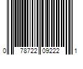 Barcode Image for UPC code 078722092221