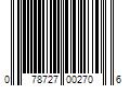 Barcode Image for UPC code 078727002706