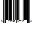 Barcode Image for UPC code 078742067100