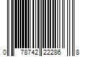 Barcode Image for UPC code 078742222868