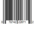 Barcode Image for UPC code 078742226712