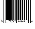 Barcode Image for UPC code 078742444444