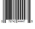 Barcode Image for UPC code 078742444475