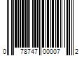 Barcode Image for UPC code 078747000072