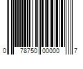 Barcode Image for UPC code 078750000007