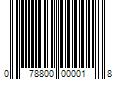 Barcode Image for UPC code 078800000018