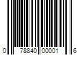 Barcode Image for UPC code 078840000016