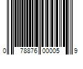 Barcode Image for UPC code 078876000059