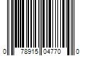 Barcode Image for UPC code 078915047700