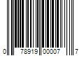 Barcode Image for UPC code 078919000077