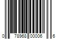 Barcode Image for UPC code 078968000066